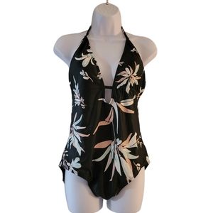 Coastal Blue Swim Suit One Piece Sz Large